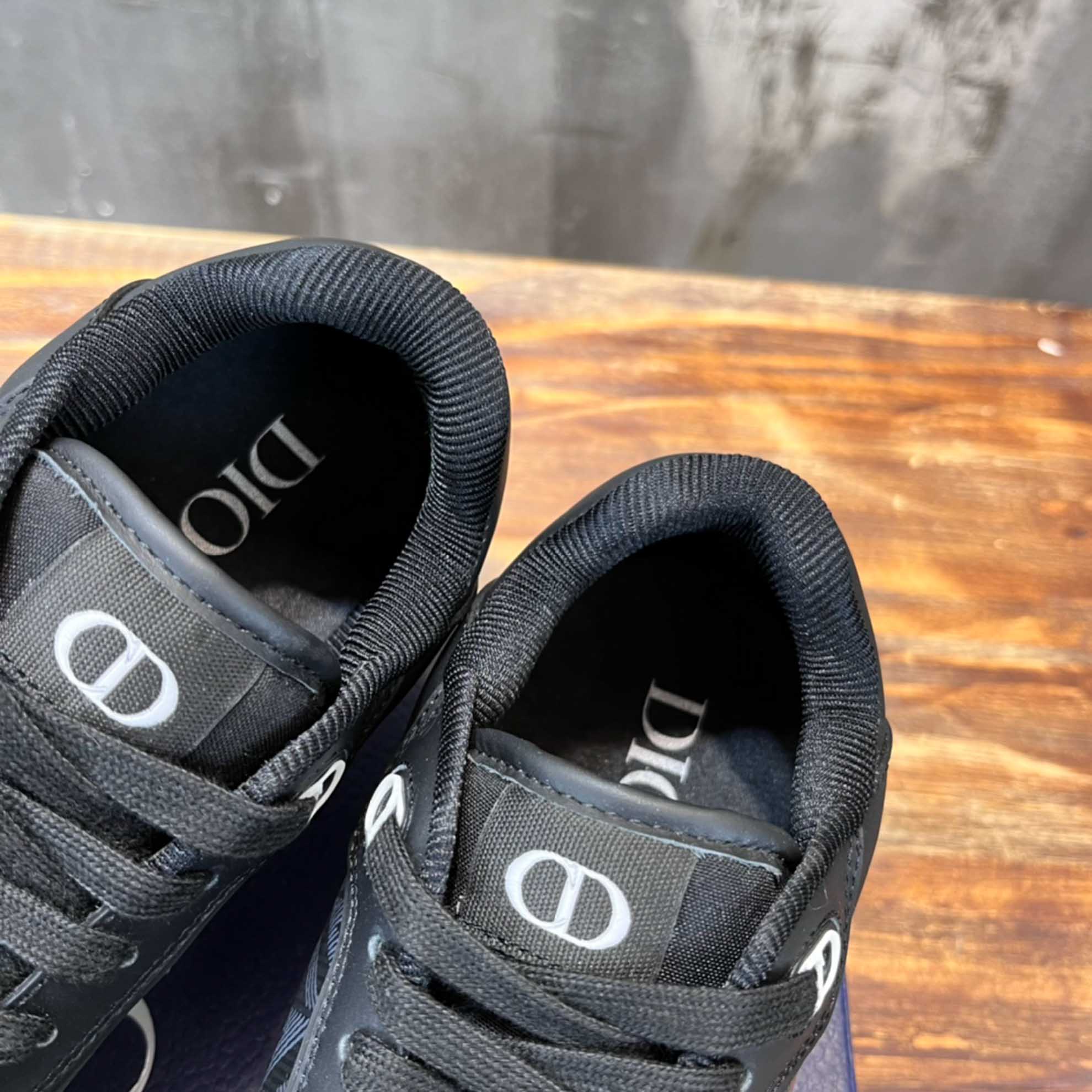 Giày Dior B27 Low Dior Black họa tiết CD Diamond Canvas 