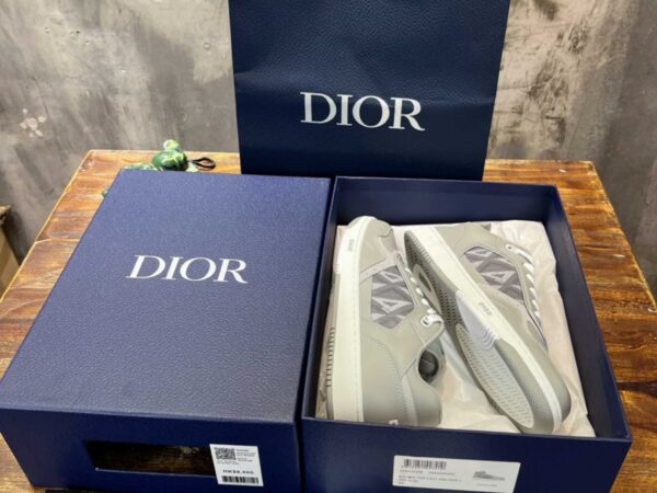 Giày Dior B27 Low Dior Gray họa tiết CD Diamond Canvas