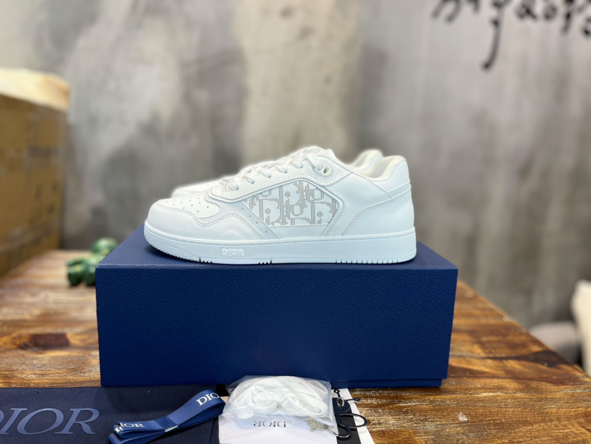 Giày Dior B27 Low Full White Dior Oblique Galaxy