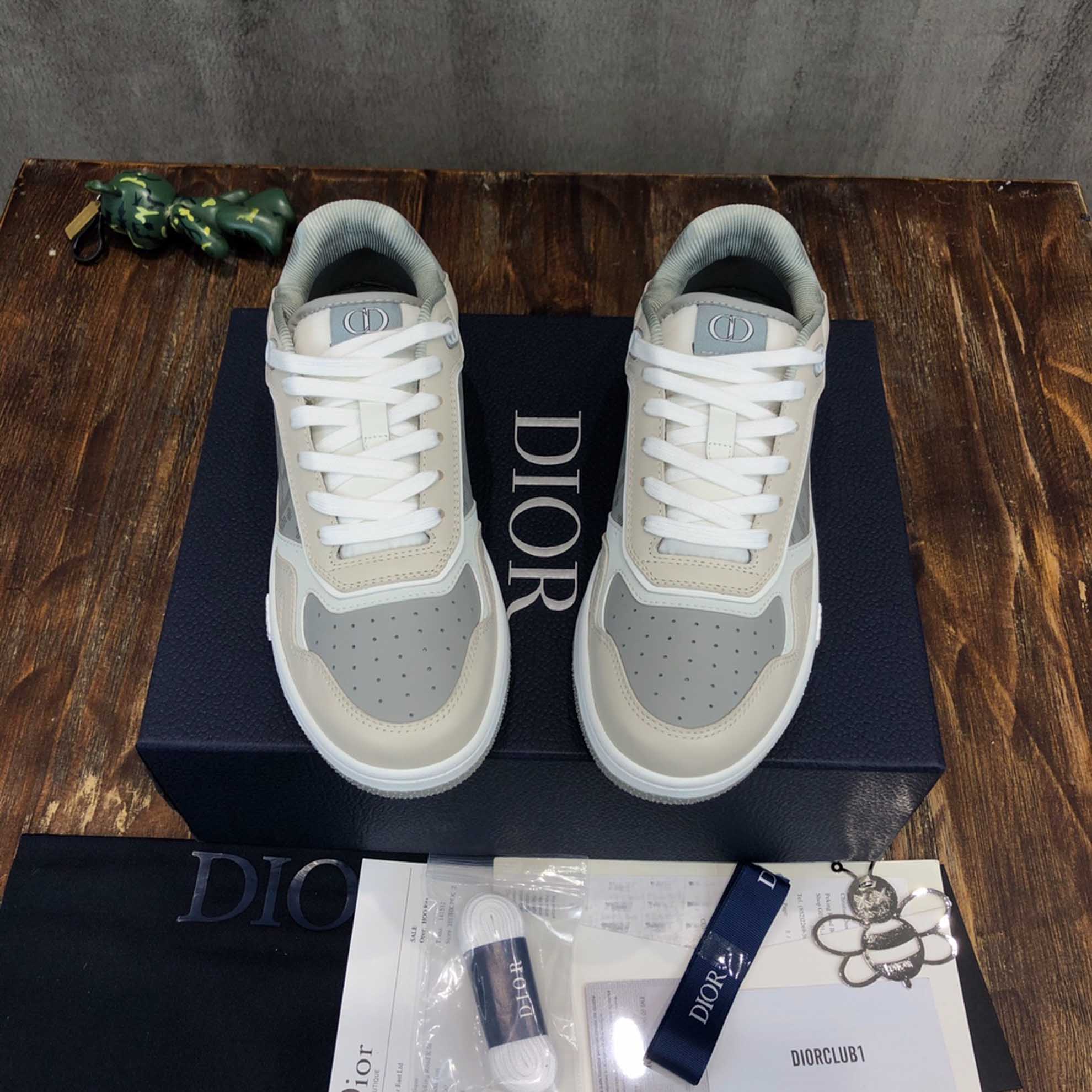 Giày Dior B27 Low Grey Beige họa tiết Dior Oblique Galaxy