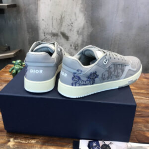 Giày Dior B27 Low Kenny Scharf Blue Tiger Print