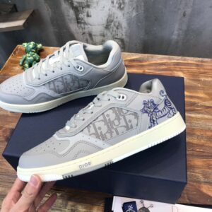 Giày Dior B27 Low Kenny Scharf Blue Tiger Print