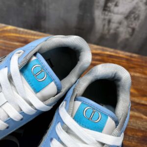 Giày Dior B27 Low Light Blue and White Gray họa tiết vải Dior Oblique Jacquard