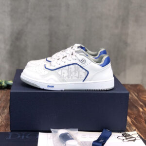 Giày Dior B27 Low White Blue họa tiết Dior Oblique Galaxy