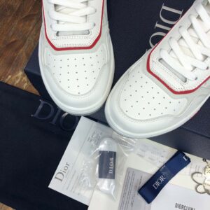 Giày Dior B27 Low White Red họa tiết Dior Oblique Galaxy