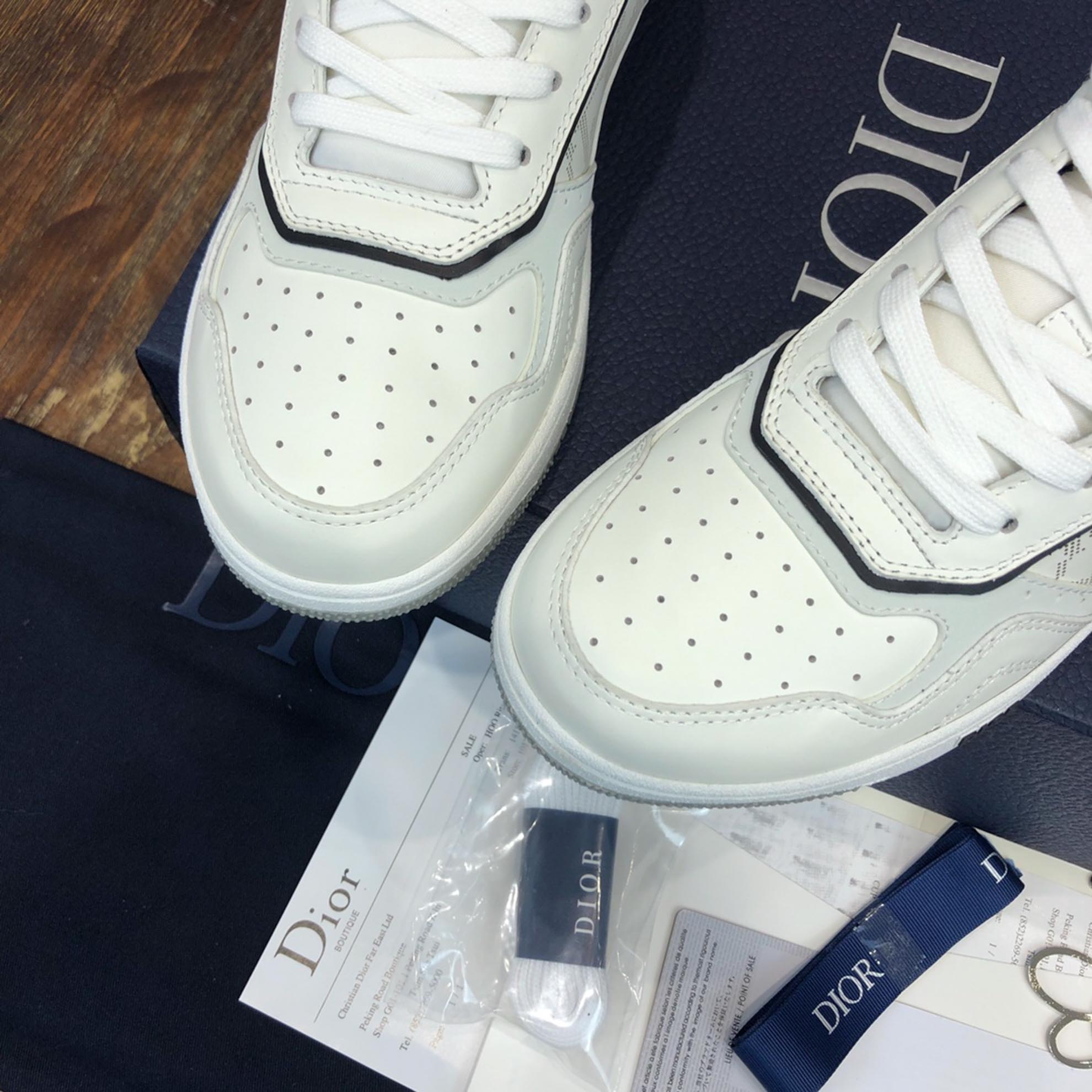 Giày Dior B27 x Shawn Stussy Signature White 