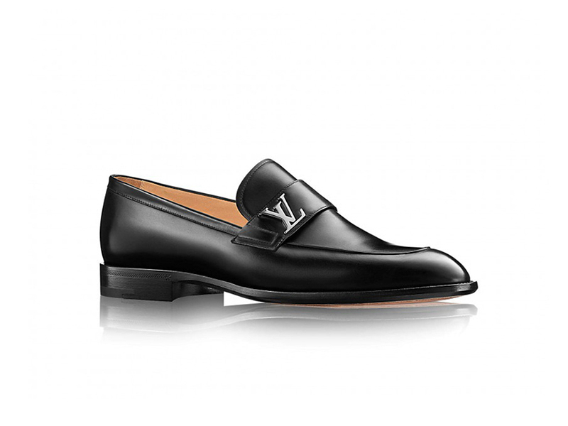 Giày Louis Vuitton Saint Germain Loafer Logo Lệch