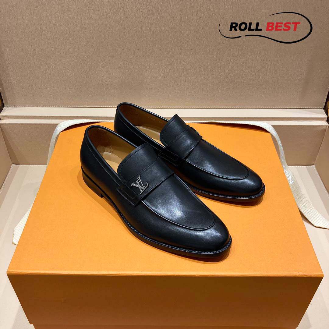 Giày Louis Vuitton Saint Germain Loafer Logo Lệch