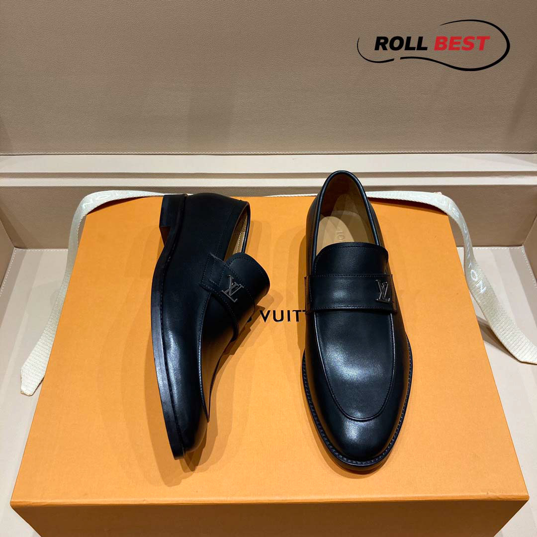 Giày Louis Vuitton Saint Germain Loafer Logo Lệch