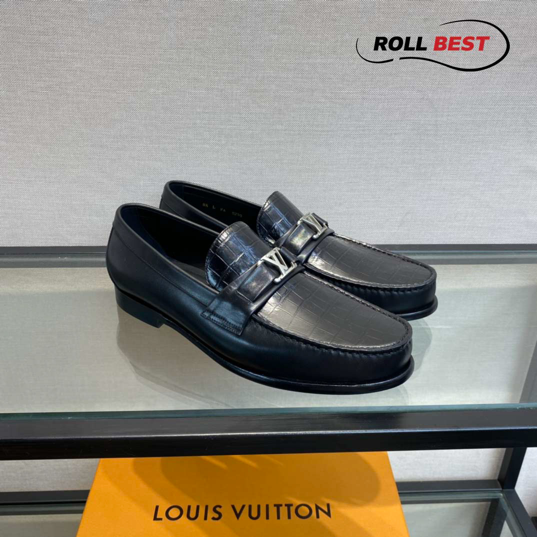 Giày lười Louis Vuitton Major Loafer Đế Cao Vân Sọc