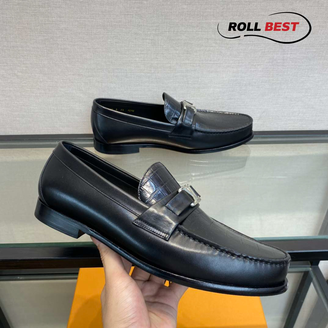 Giày lười Louis Vuitton Major Loafer Đế Cao Vân Sọc