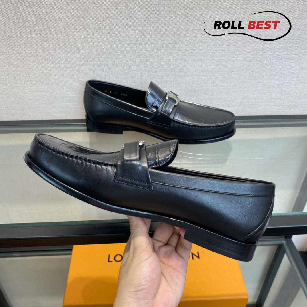 Giày lười Louis Vuitton Major Loafer Đế Cao Vân Sọc