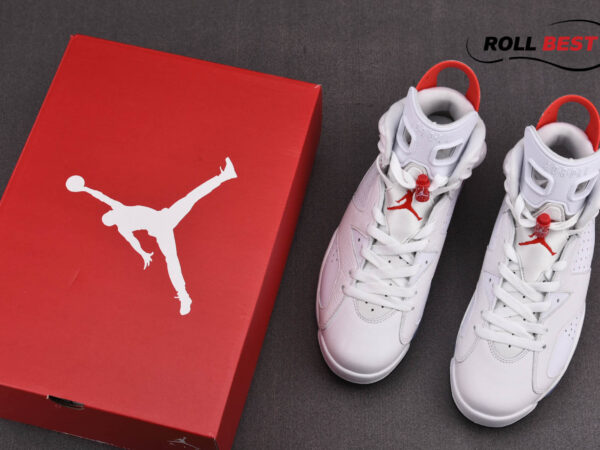 Giày Nike Air Jordan 6 Retro Red Oreo GS 'White Red'
