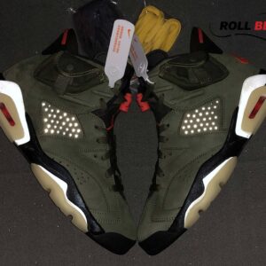 Giày Nike Air Jordan 6 Retro Travis Scott OG Xanh Olive