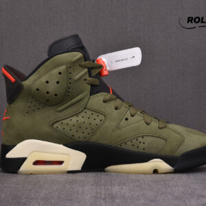 Giày Nike Air Jordan 6 Retro Travis Scott OG Xanh Olive