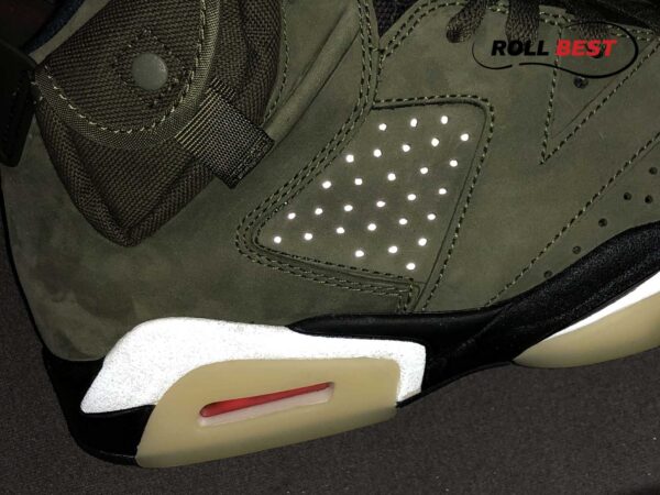 Giày Nike Air Jordan 6 Retro Travis Scott OG Xanh Olive
