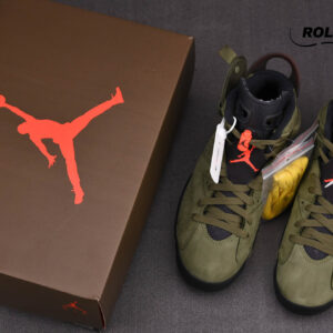 Giày Nike Air Jordan 6 Retro Travis Scott OG Xanh Olive