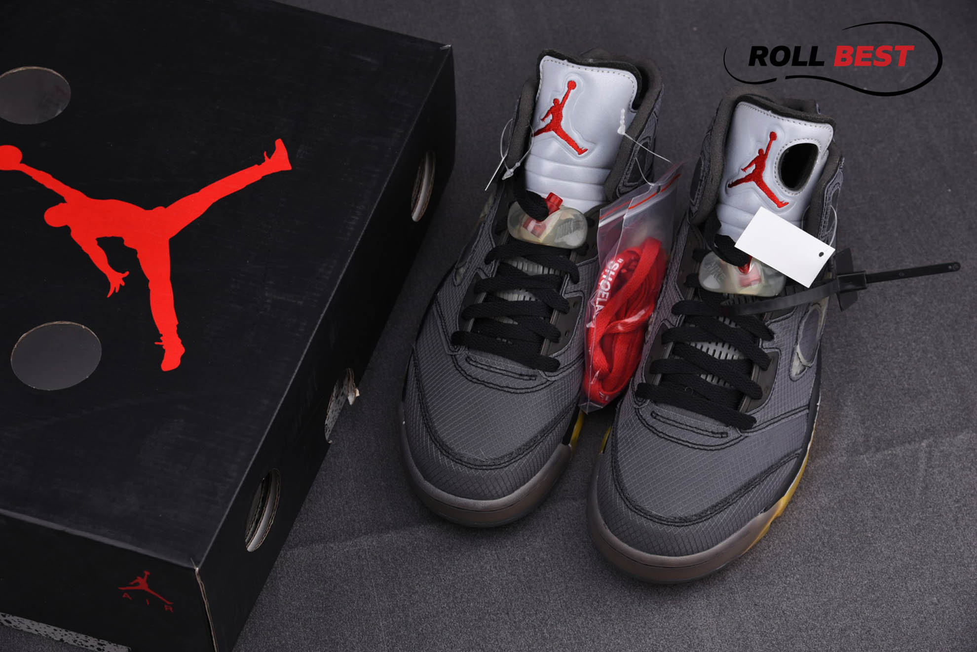 Giày Nike OFF-WHITE x Air Jordan 5 Retro SP ‘Muslin’