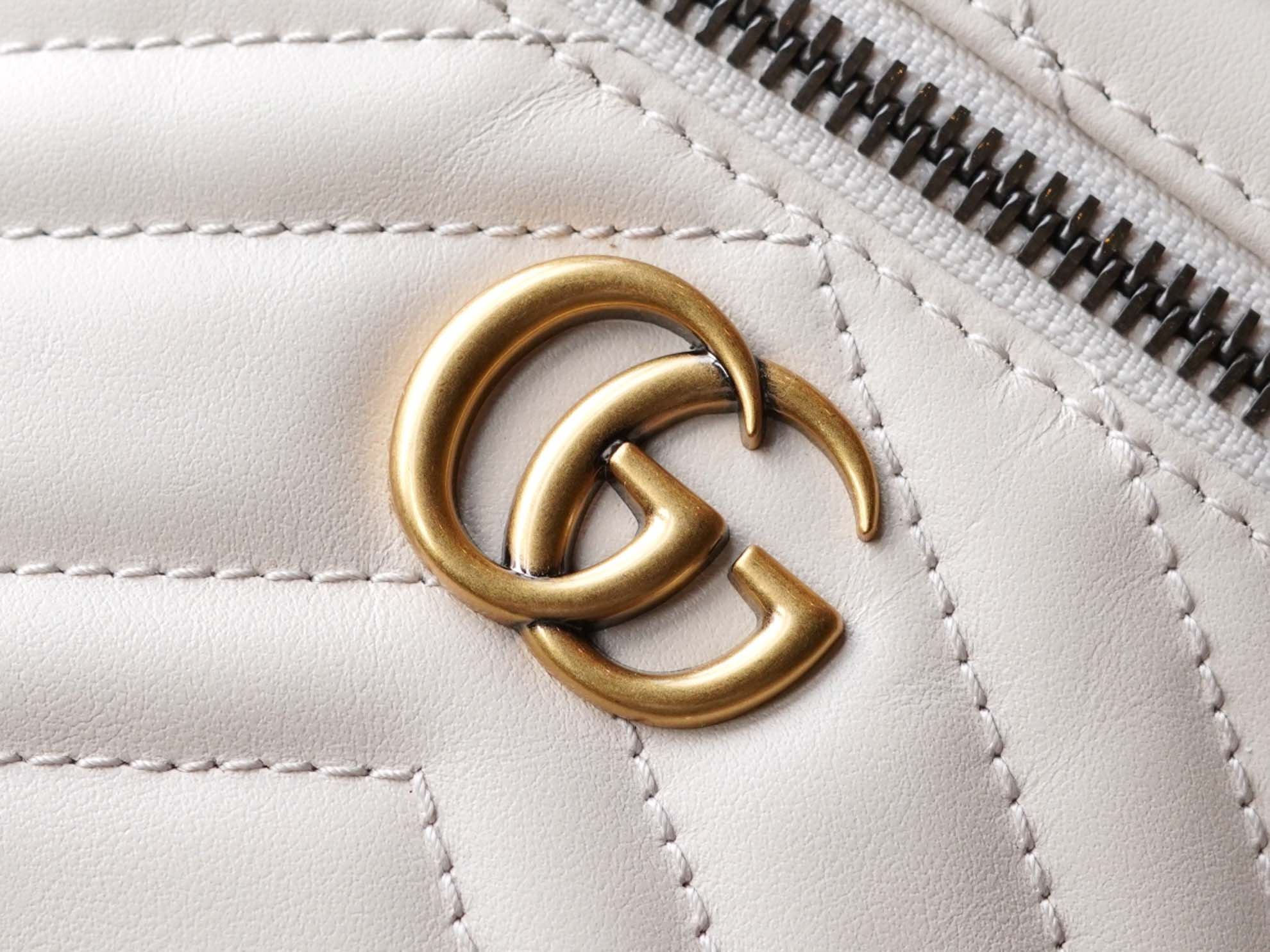 Gucci GG Marmont Mini Backpack White