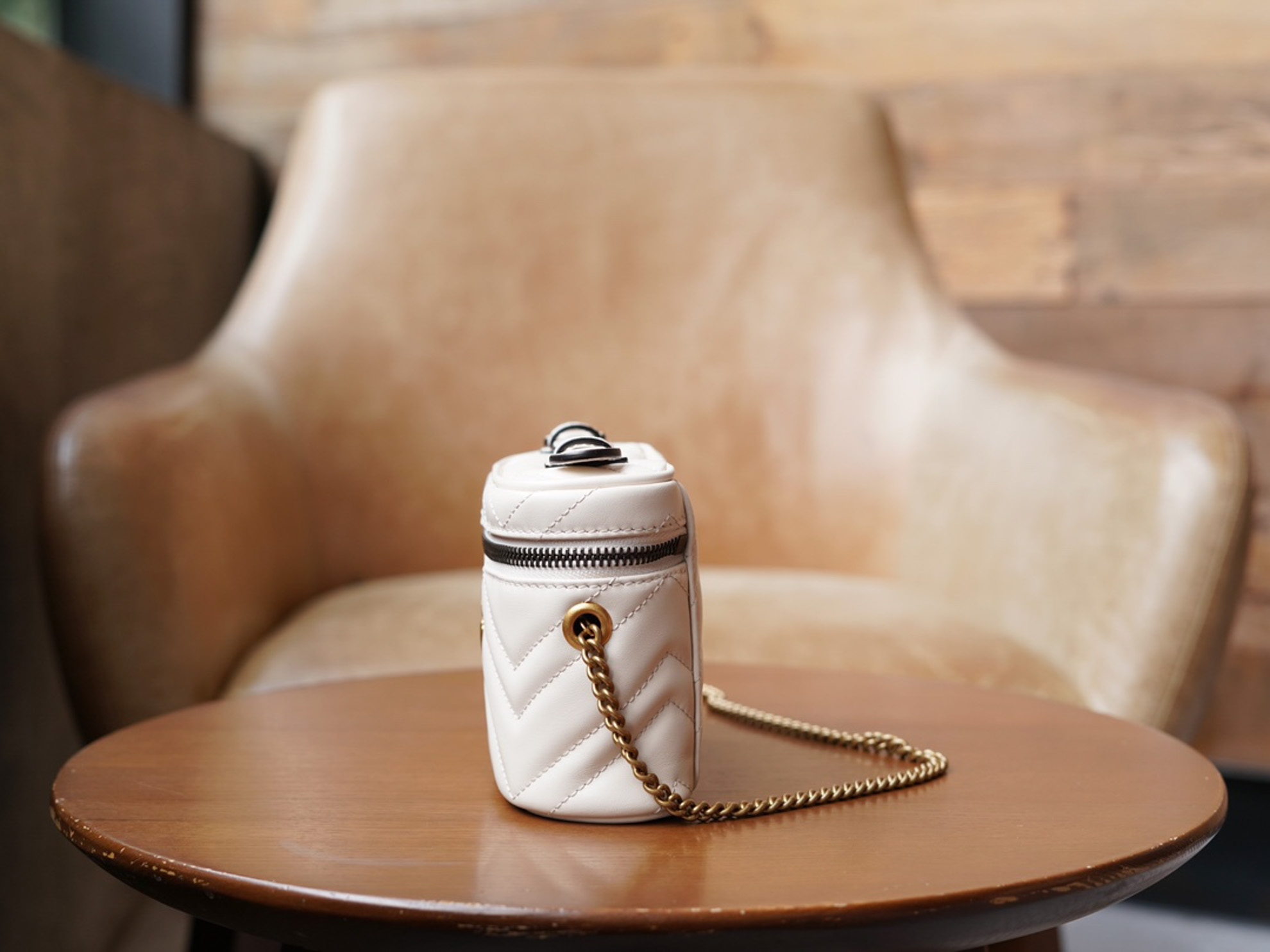 Gucci GG Marmont Mini Backpack White