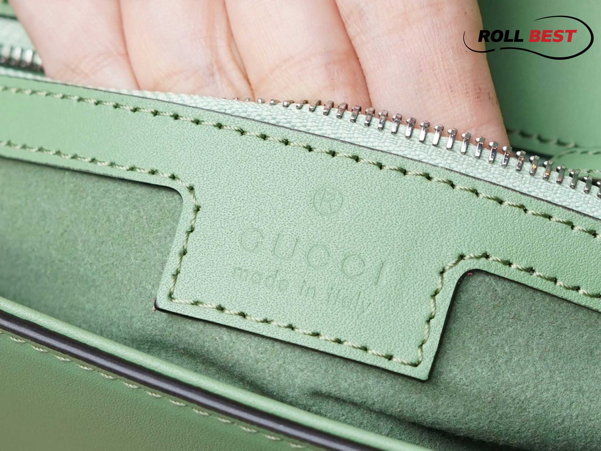 Gucci Petite GG Mini Green Shoulder Bag 