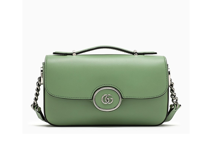 Gucci Petite GG Mini Green Shoulder Bag