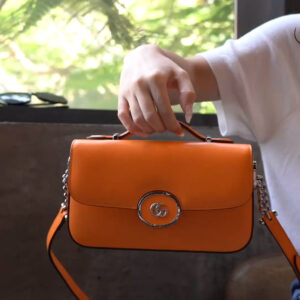 Gucci Petite GG Mini Orange Shoulder Bag