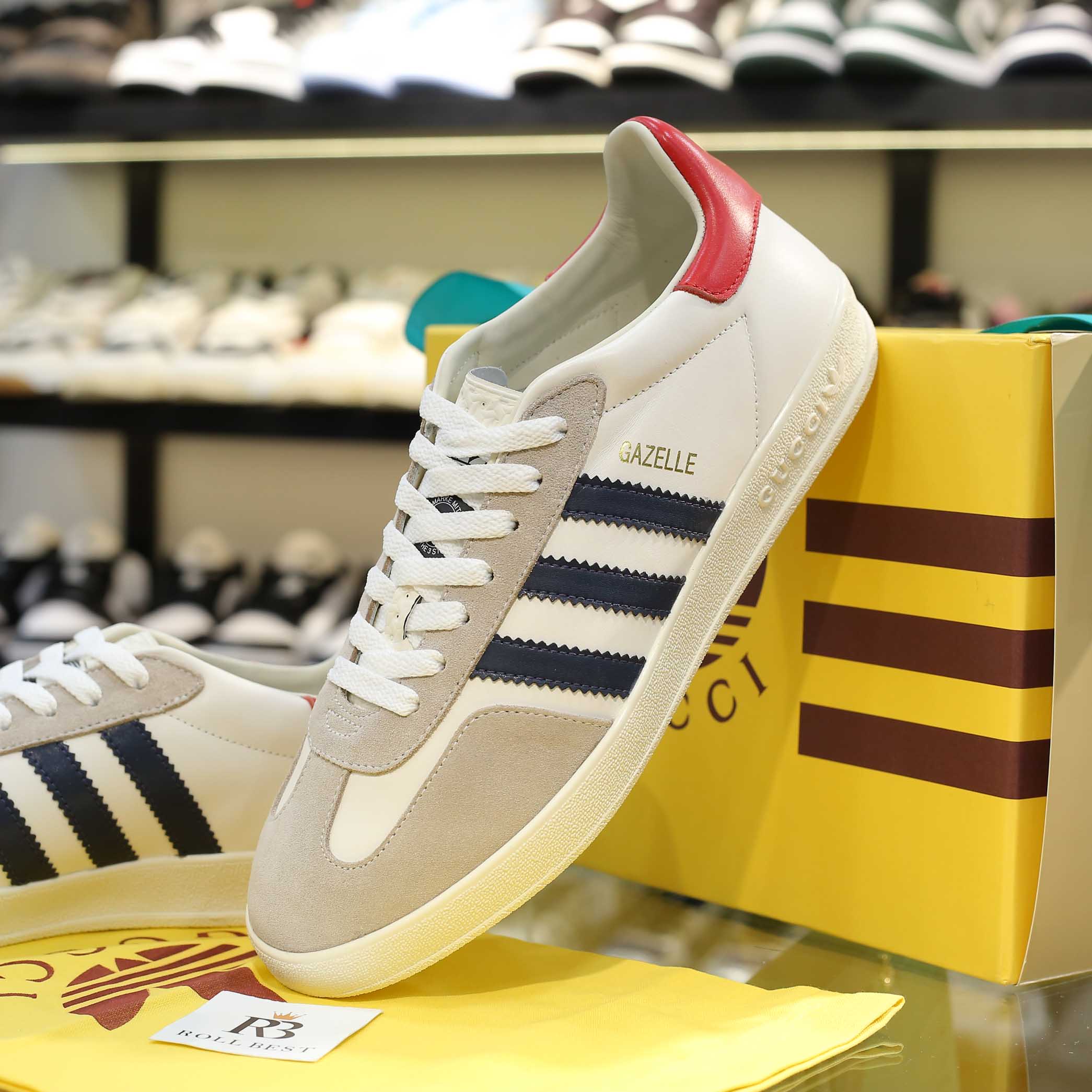 Gucci x Adidas Women’s Gazelle ‘White’