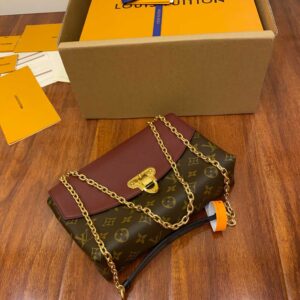 LOUIS VUITTON Monogram Sun-Plat Seed Chain Shoulder Bag Cross Body