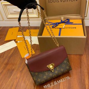 LOUIS VUITTON Monogram Sun-Plat Seed Chain Shoulder Bag Cross Body