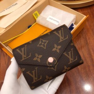 Louis Vuitton Victorine Gập Lót Màu Hồng