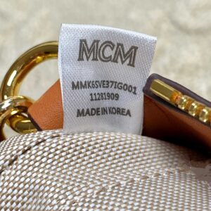 MCM Aren Shoulder Bag in Visetos Cognac