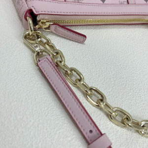 MCM Aren Shoulder Bag in Visetos Pink