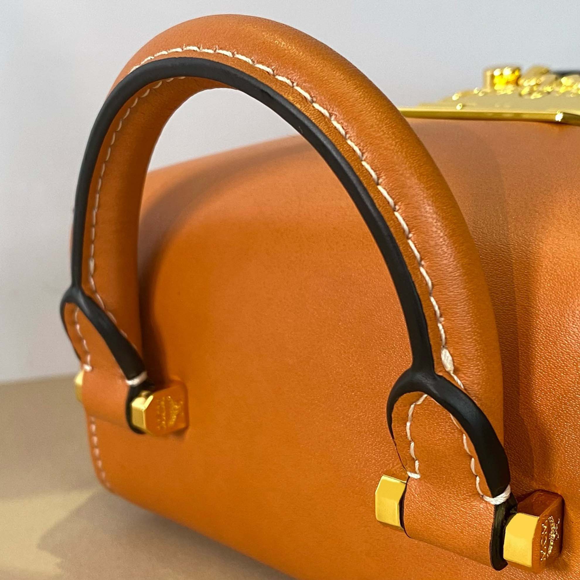 MCM Cognac 'Soft Berlin' Shoulder Bag