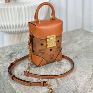 MCM Cognac 'Soft Berlin' Shoulder Bag