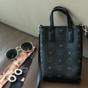 MCM Essential Visetos Original Crossbody Mini Black