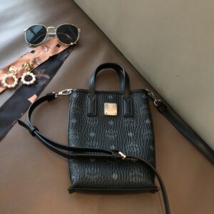 MCM Essential Visetos Original Crossbody Mini Black