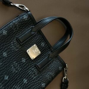 MCM Essential Visetos Original Crossbody Mini Black