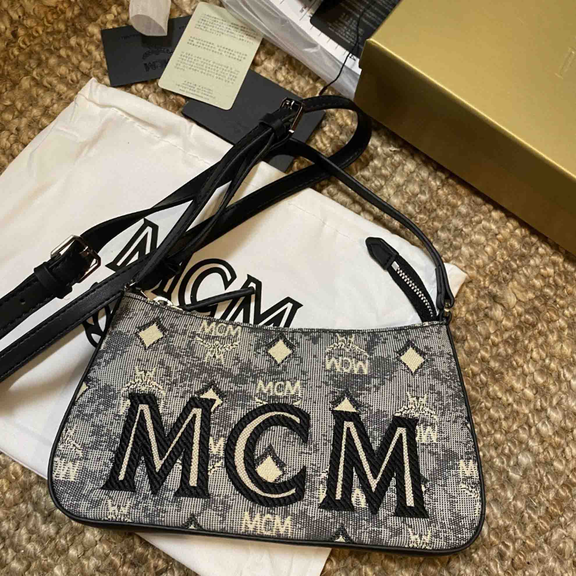 MCM Ladies Mini Shoulder Bag in Vintage Jacquard Monogram