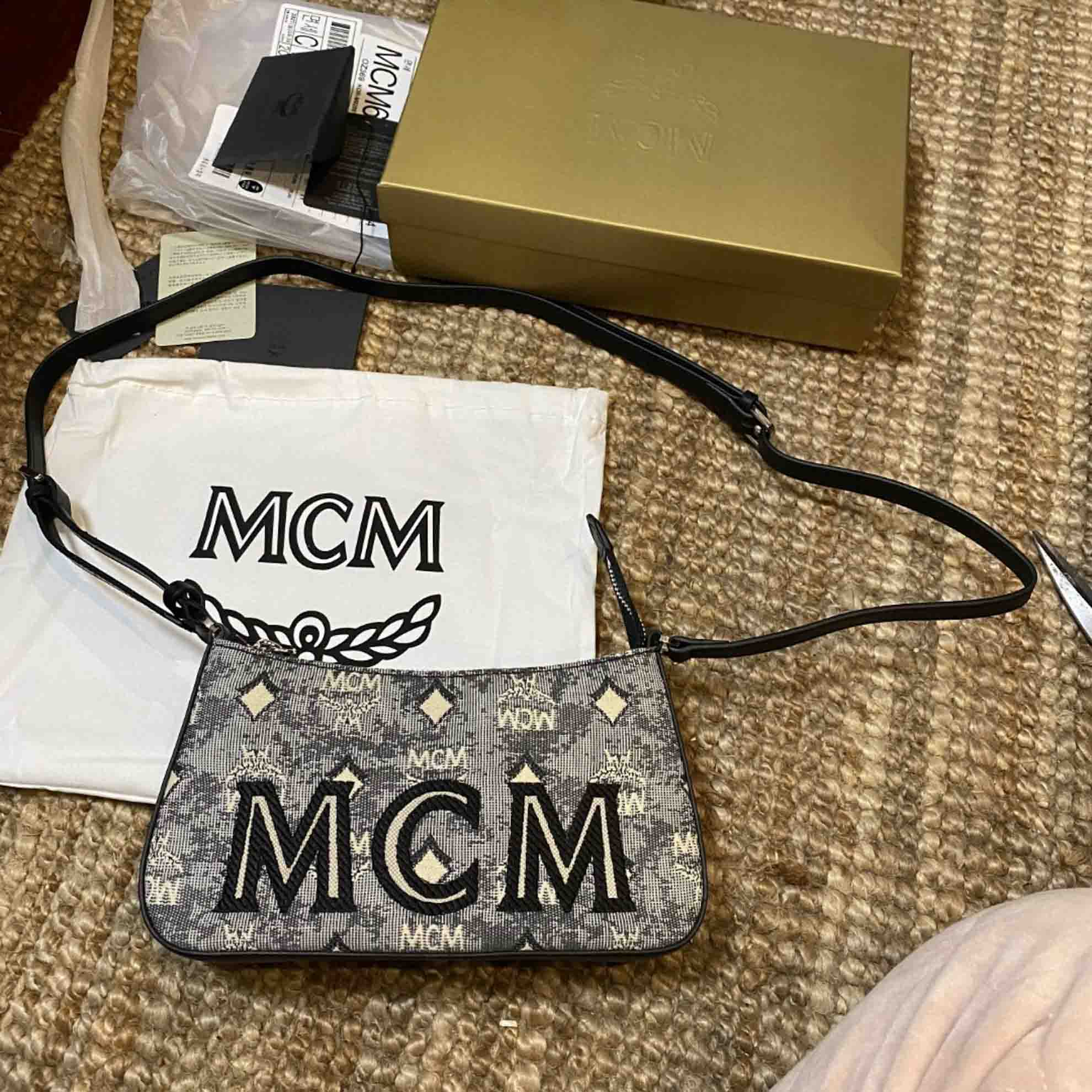 MCM Ladies Mini Shoulder Bag in Vintage Jacquard Monogram