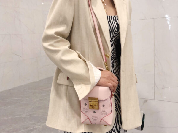 MCM Pink 'Soft Berlin' Shoulder Bag