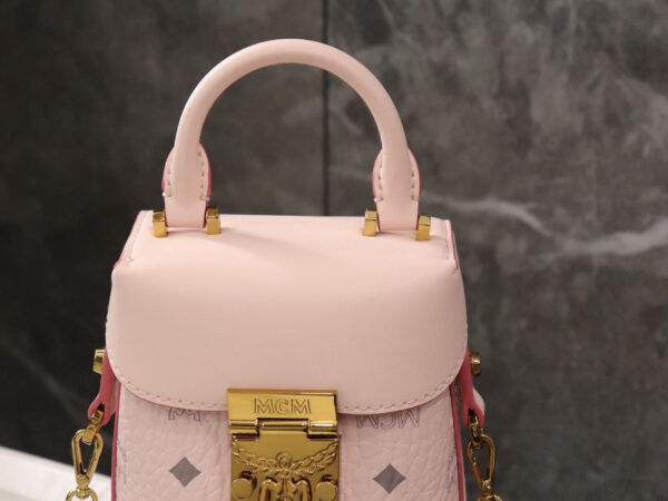 MCM Pink 'Soft Berlin' Shoulder Bag