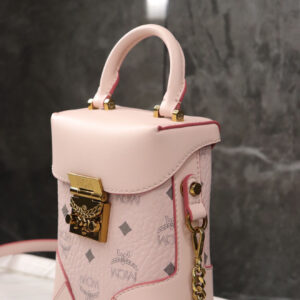 MCM Pink 'Soft Berlin' Shoulder Bag