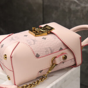 MCM Pink 'Soft Berlin' Shoulder Bag