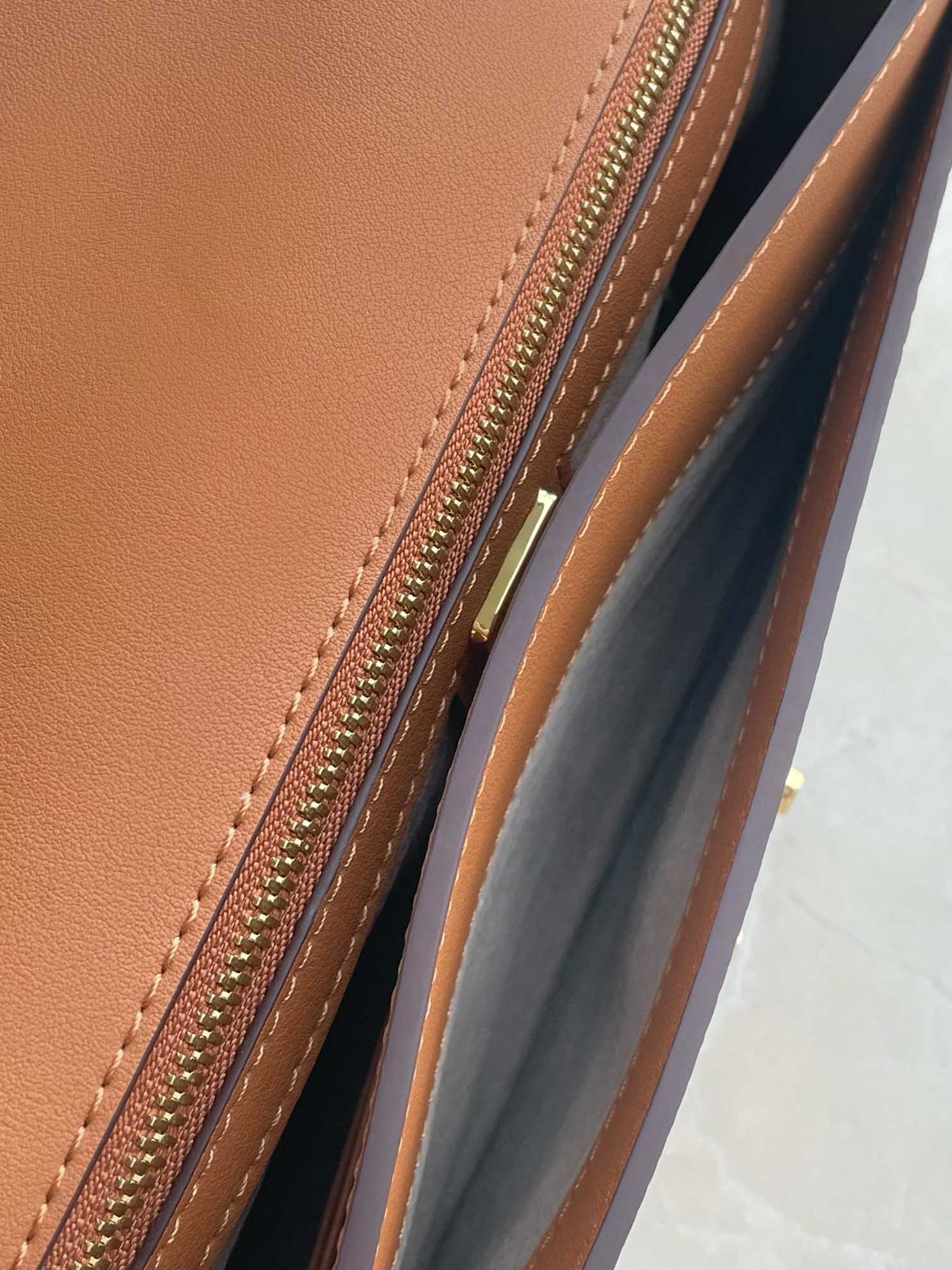 MCM Tracy Crossbody In Visetos Medium Cognac