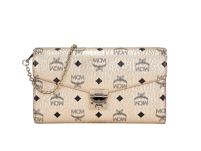 MCM Tracy Crossbody In Visetos Medium White