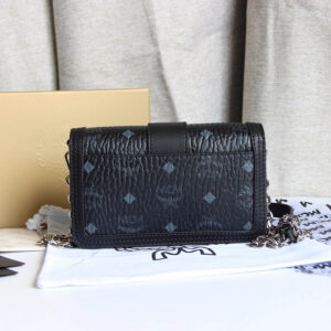 MCM Tracy Crossbody In Visetos Mini Black