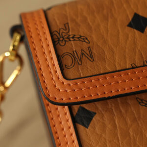 MCM Tracy Crossbody In Visetos Mini Cognac