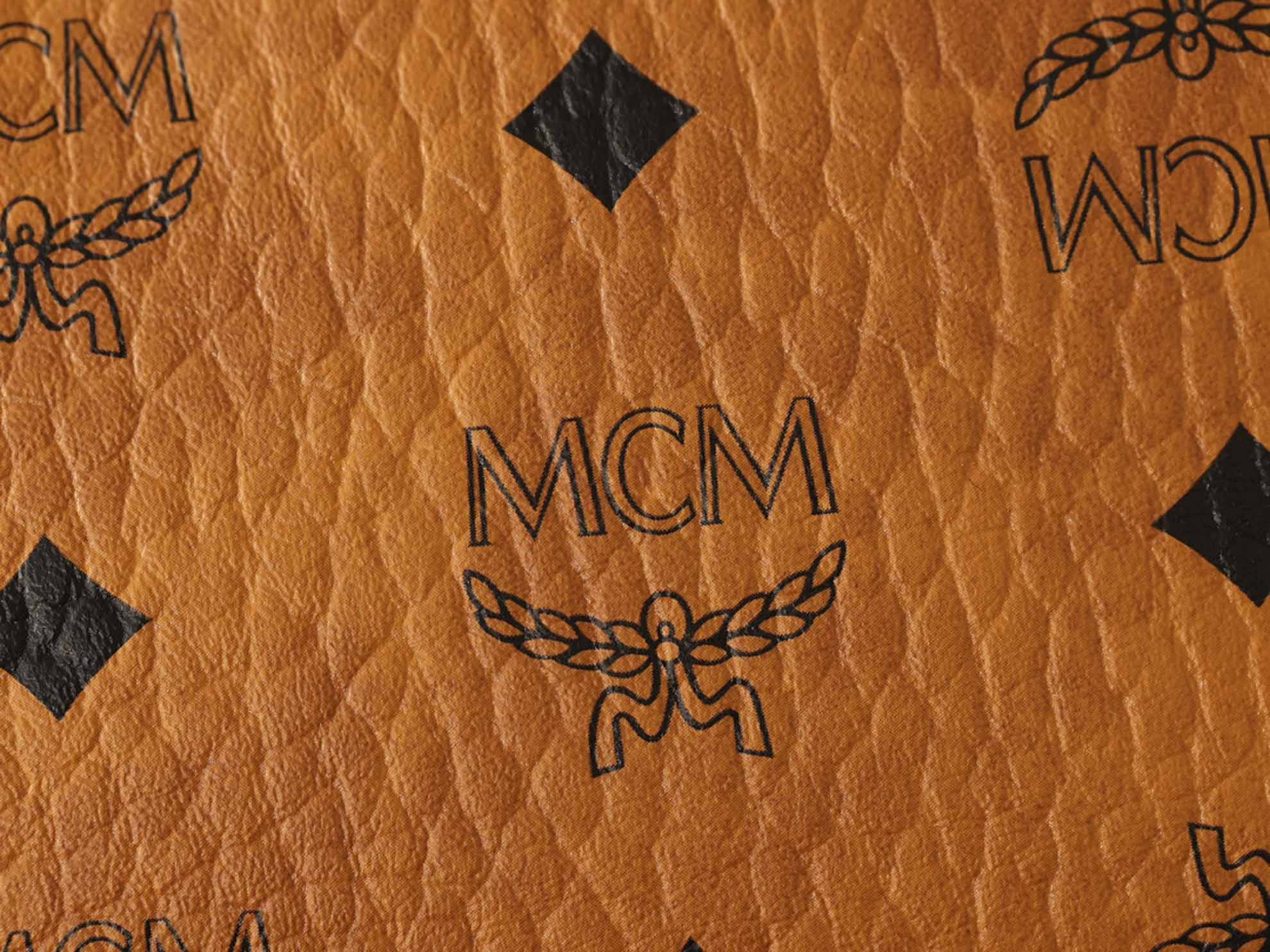 MCM Tracy Crossbody In Visetos Mini Cognac