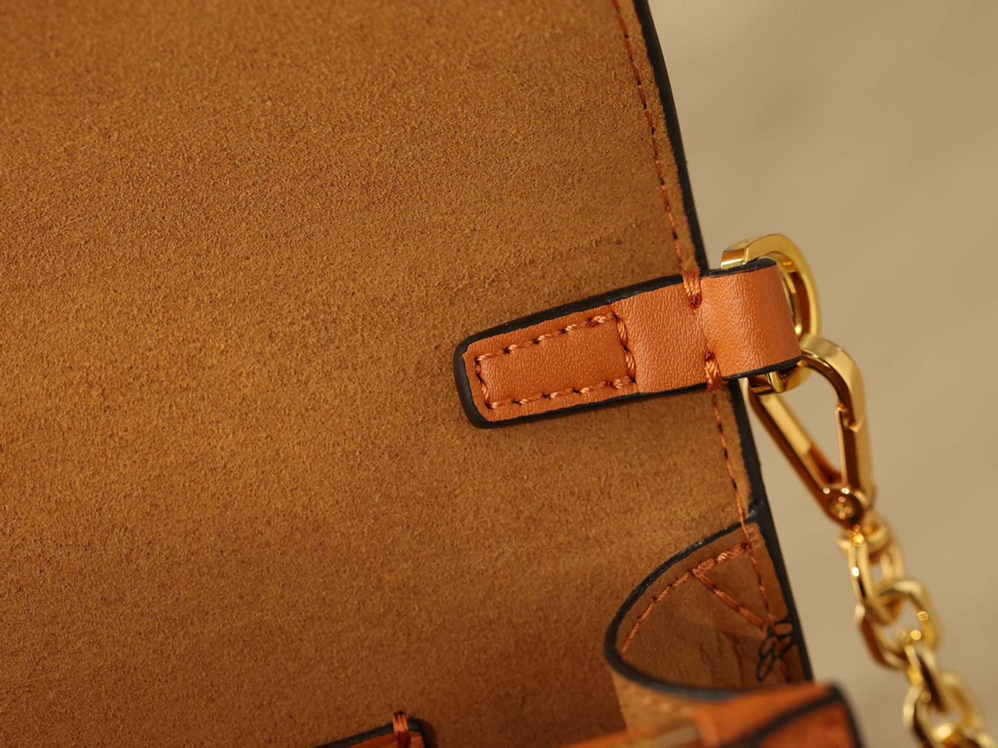 MCM Tracy Crossbody In Visetos Mini Cognac